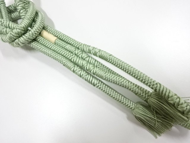 JAPANESE KIMONO / UNUSED TWISTED TASSEL HAND-TIED OBIJIME